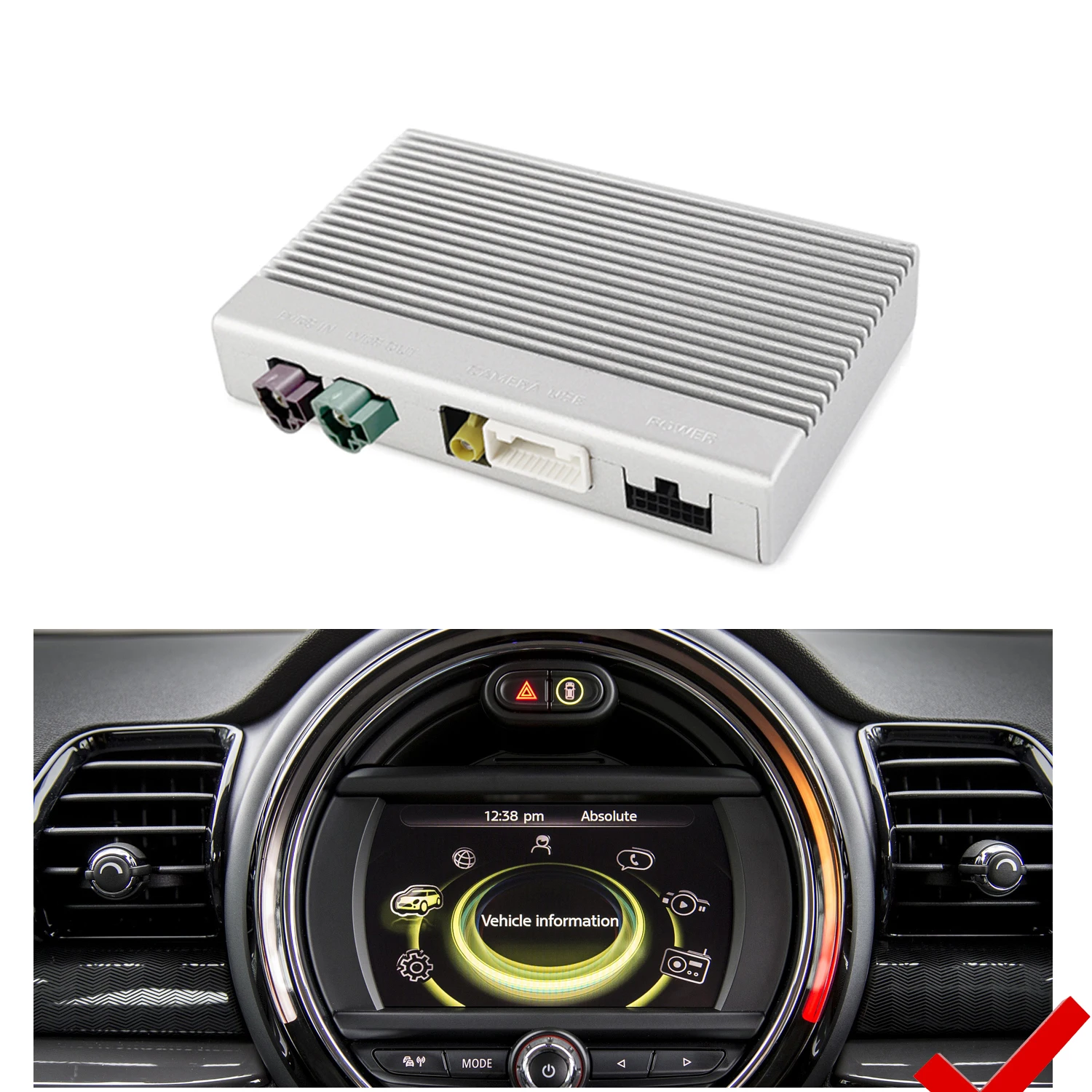 Road Top NBT CarPlay модуль Интерфейсная коробка беспроводной Carplay для BMW Mini Cooper R55 R56 R57 R58 R59 R60 R61 F54 F55