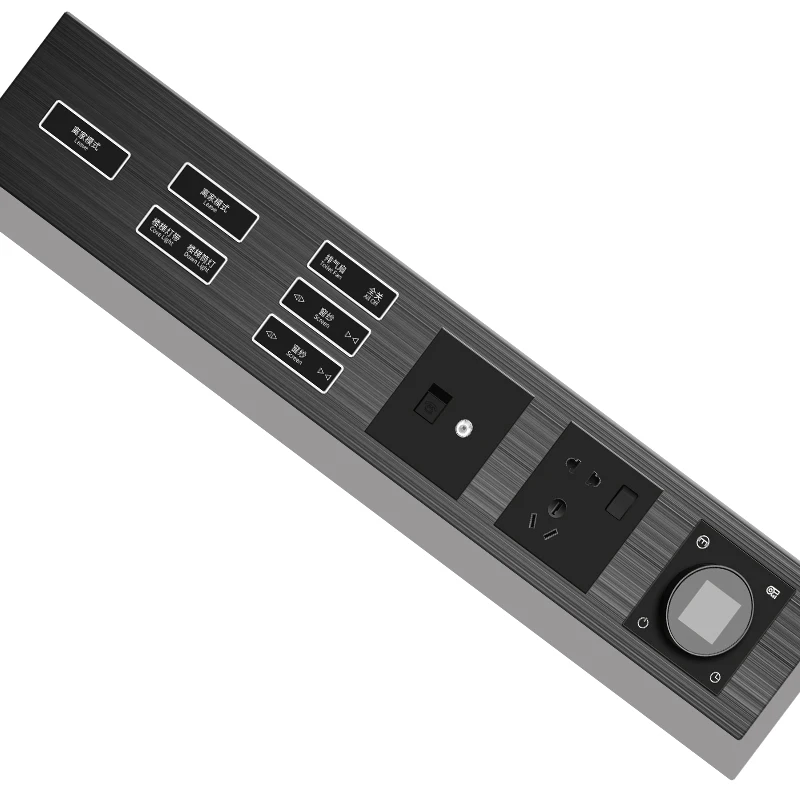 6 Gang DC12V Safe APP Control Standard 86 Blank Modbus Light Control Wall Mounted Switch Panel Decorative Soft Button Alu Switch