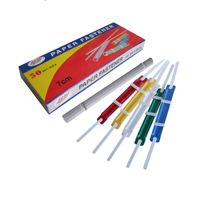 High quality 7cm 8cm ECHO Joyco Plus Metal Folder Accessories blind plastic color Paper file fastener