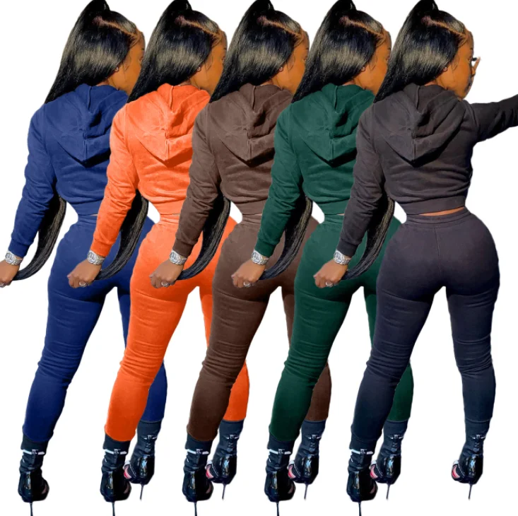 Оптовая продажа с фабрики, осень 2021, толстовка со стразами и логотипом на заказ, женская одежда, высококачественный костюм с длинным рукавом и капюшоном для бега