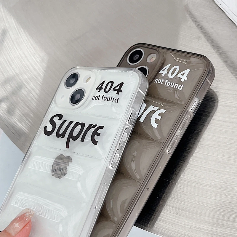 Custom Soft Puffer Cotton Down Jacket Phone case Frosted TPU Fashion Brand Feather Dress Case for iPhone 14 13 12 Samsung Xiaomi