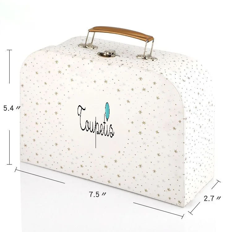high quality small paper baby gift box suitcase