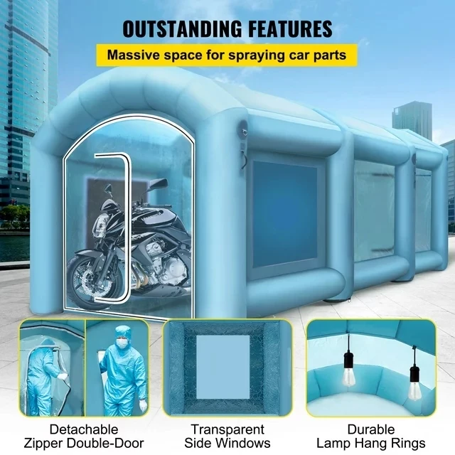Portable Inflatable Paint Spray Booth, Spraying Painting Booth For Car