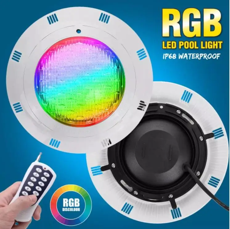 Пульт дистанционного управления ip68 12 В 18 Вт rgb под водой бассейн светодиодный свет