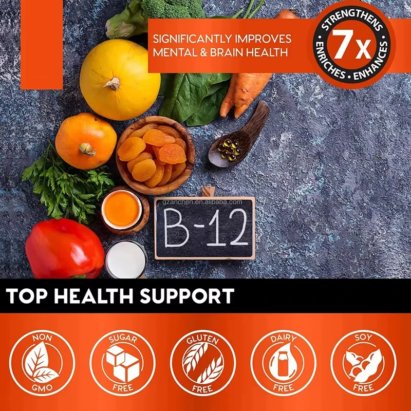 OEM Vitamin B-12 Extra Strength 5000per Serving Increase Metabolism boost Brain Health B12 Drops Healthcare Supplement