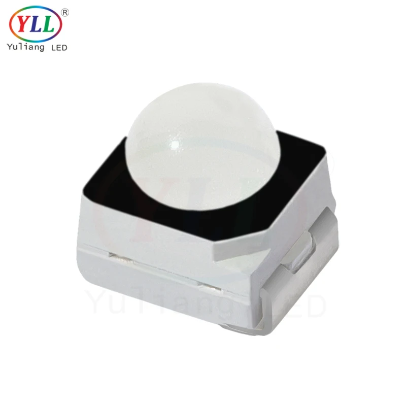 Yuliang Dome lens 3528 black bracket Red Amber Orange Green SMD LED chip for traffic lights Variable Message Sign Car lights