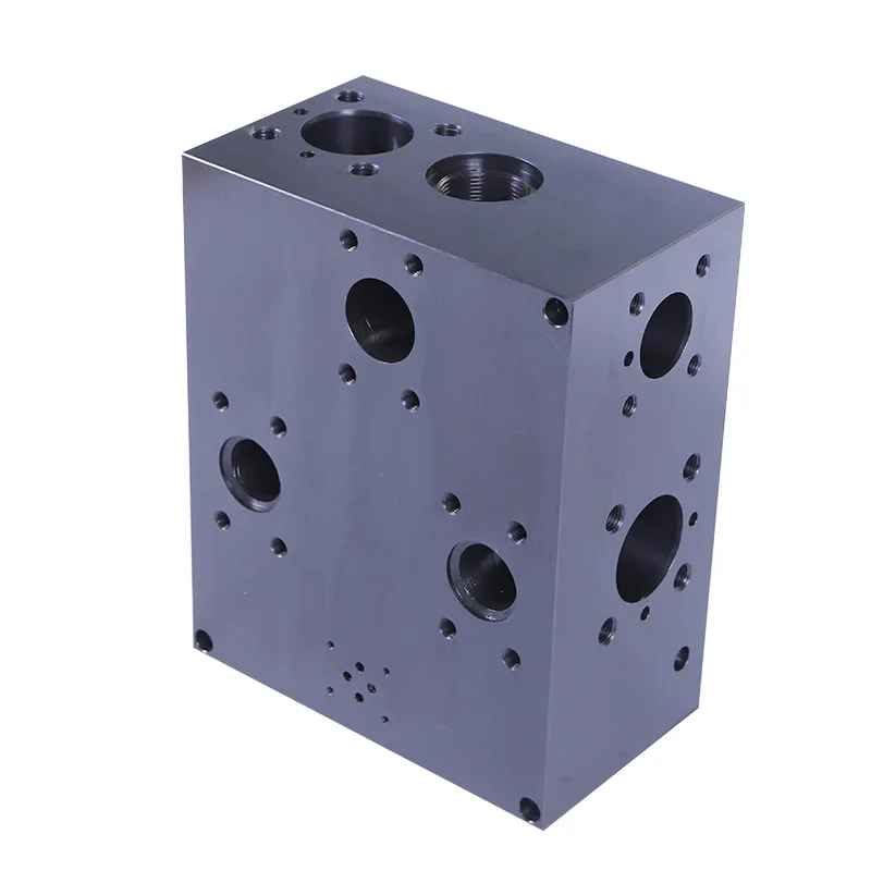 Aluminum Alloy Hydraulic Valve Block Integrated Solenoid Valve Hydraulic Punch Circuit Oil Circuit-Machining Services Product