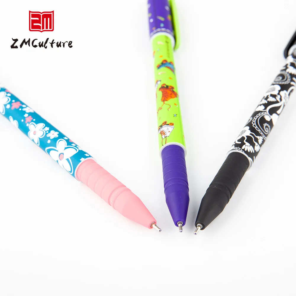 DIY Design Plastic Pen Multi Color Smooth Write 0.5/0.7/1.0mm Custom Logo 3D UV Digital Printing Promotion Plastic Ballpoint Pen