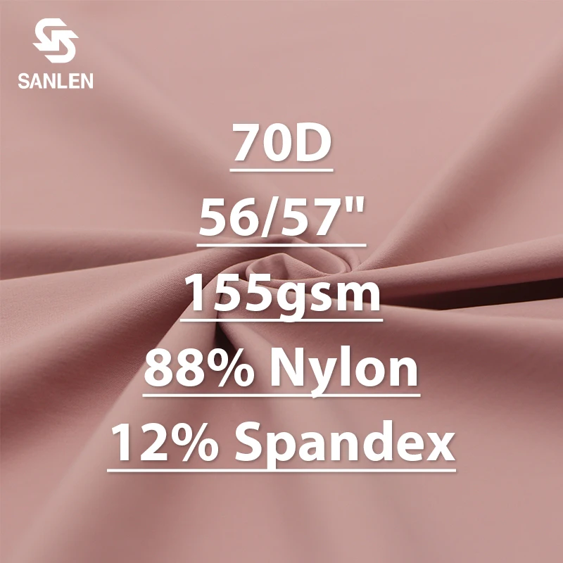 High Elastic 70D Ladies Trousers Pants Slacks Twill 88 Nylon 12 Spandex 4 Way Stretch Fabric Sportswear For Woman