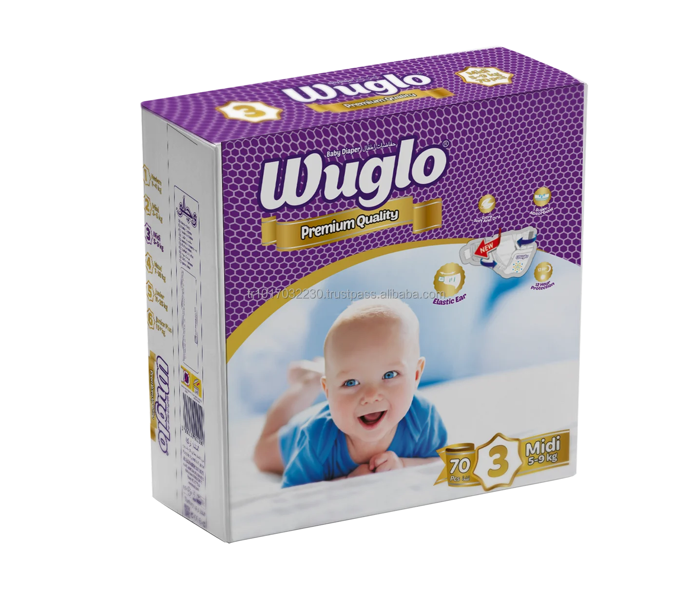 Baby disposable baby diapers from Turkish  Manufactory  soft  ultradry  super dry cotton diaper