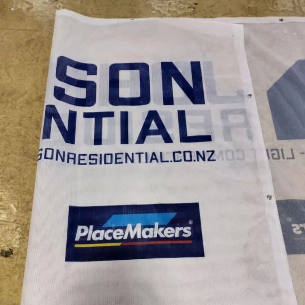 Customized Design Outdoor Hanging Sport Event Advertising Banners Digital Printing Custom Polyester Mesh Fabric Banner