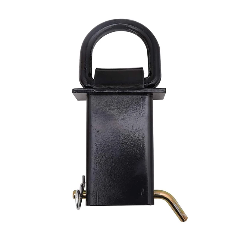 16200lbs Heavy Duty Removable Stake Pocket Tie Down D-Ring Receiver Hitch Fit for Utility Trailers and Flatbeds Equipped