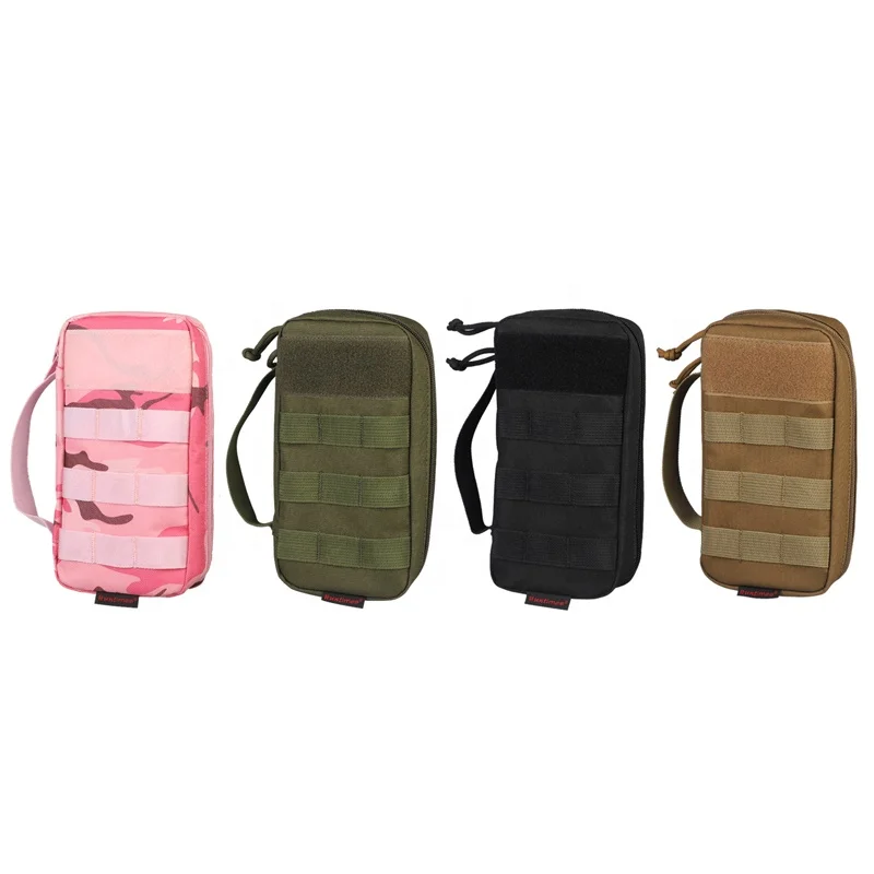 Molle Pouch with Gun Cleaning Kit Bore Brushes Mop Jags Rods Pulling through Cable Patches for Hunting