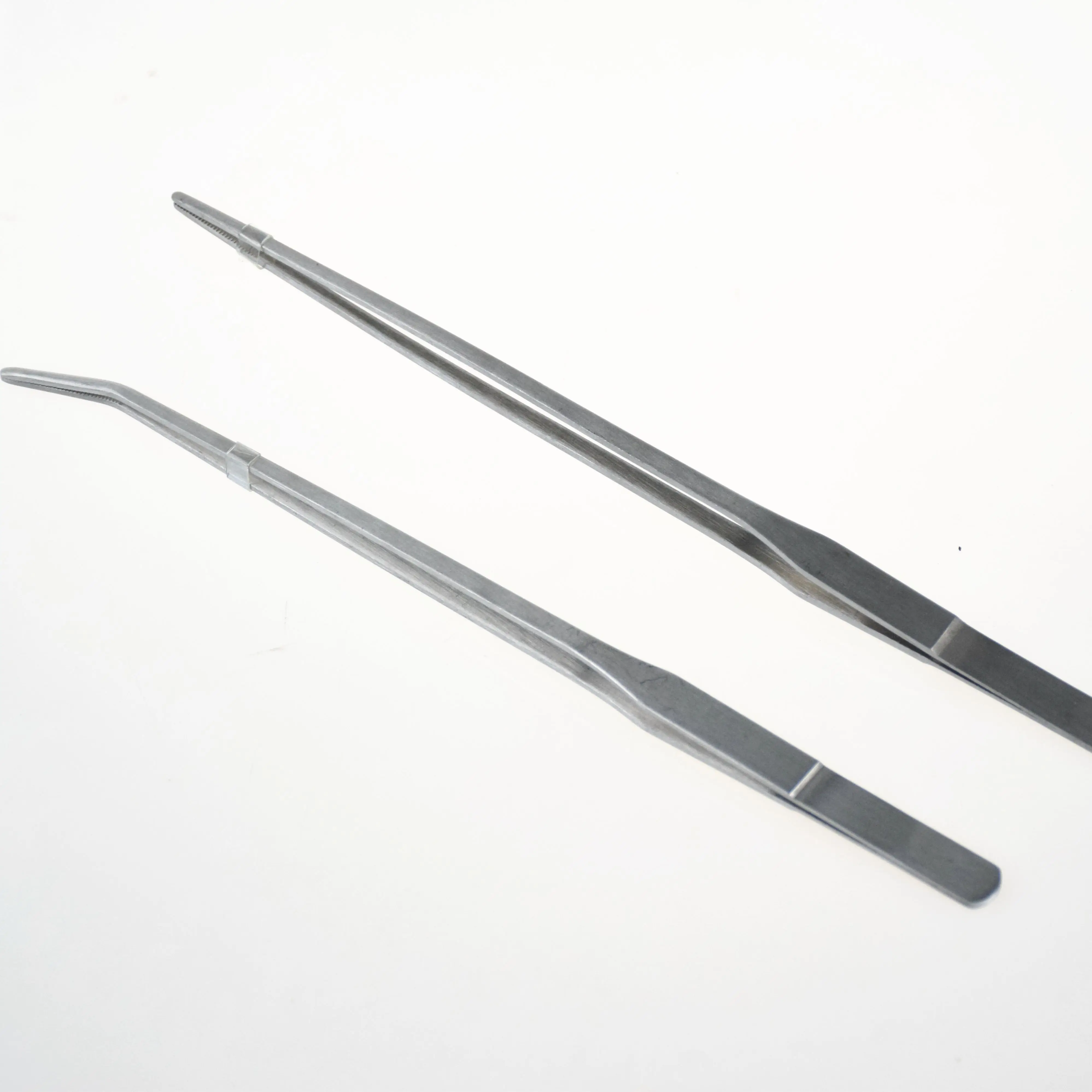 Stainless Steel Aquarium Plant Pruning Tools Sets Tweezers and Scissors   straight and curved