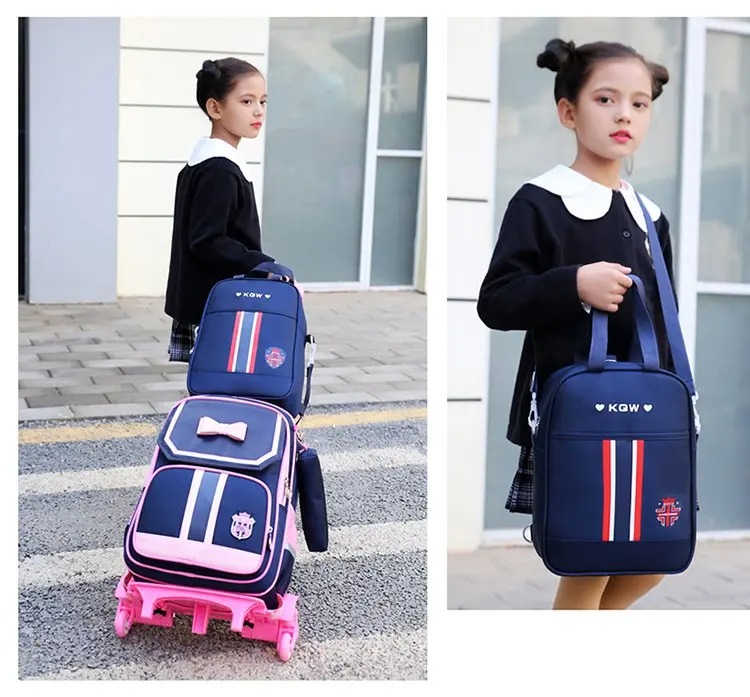 Школьный рюкзак на колесиках для детей-подростков, школьный рюкзак на колесиках