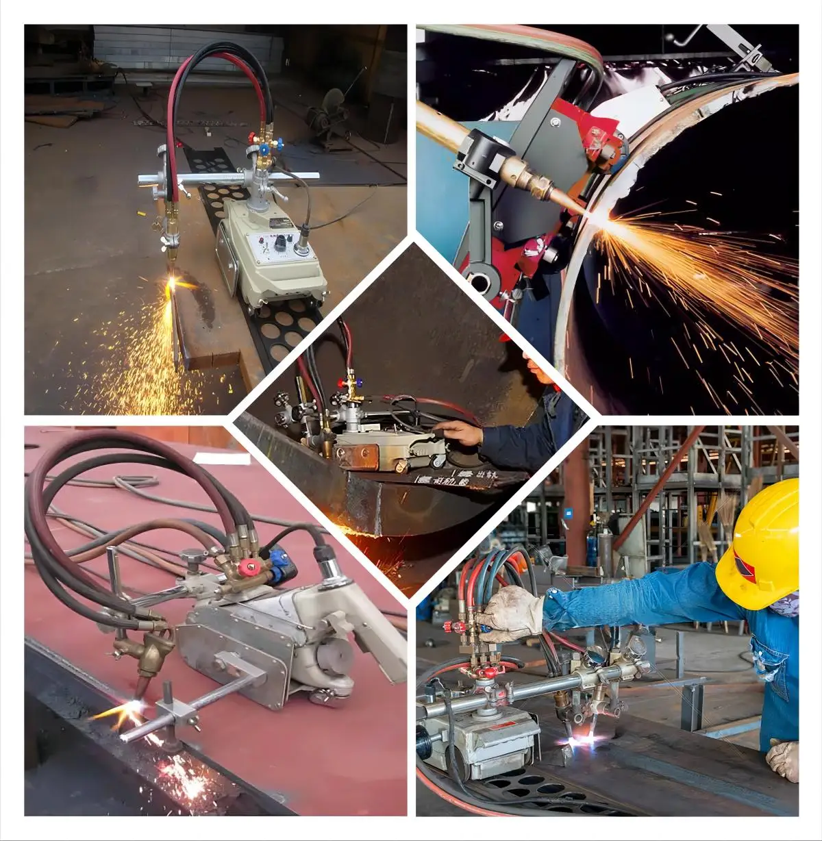 Semi Automatic Flame Cutting Portable Gas Cutting Machine