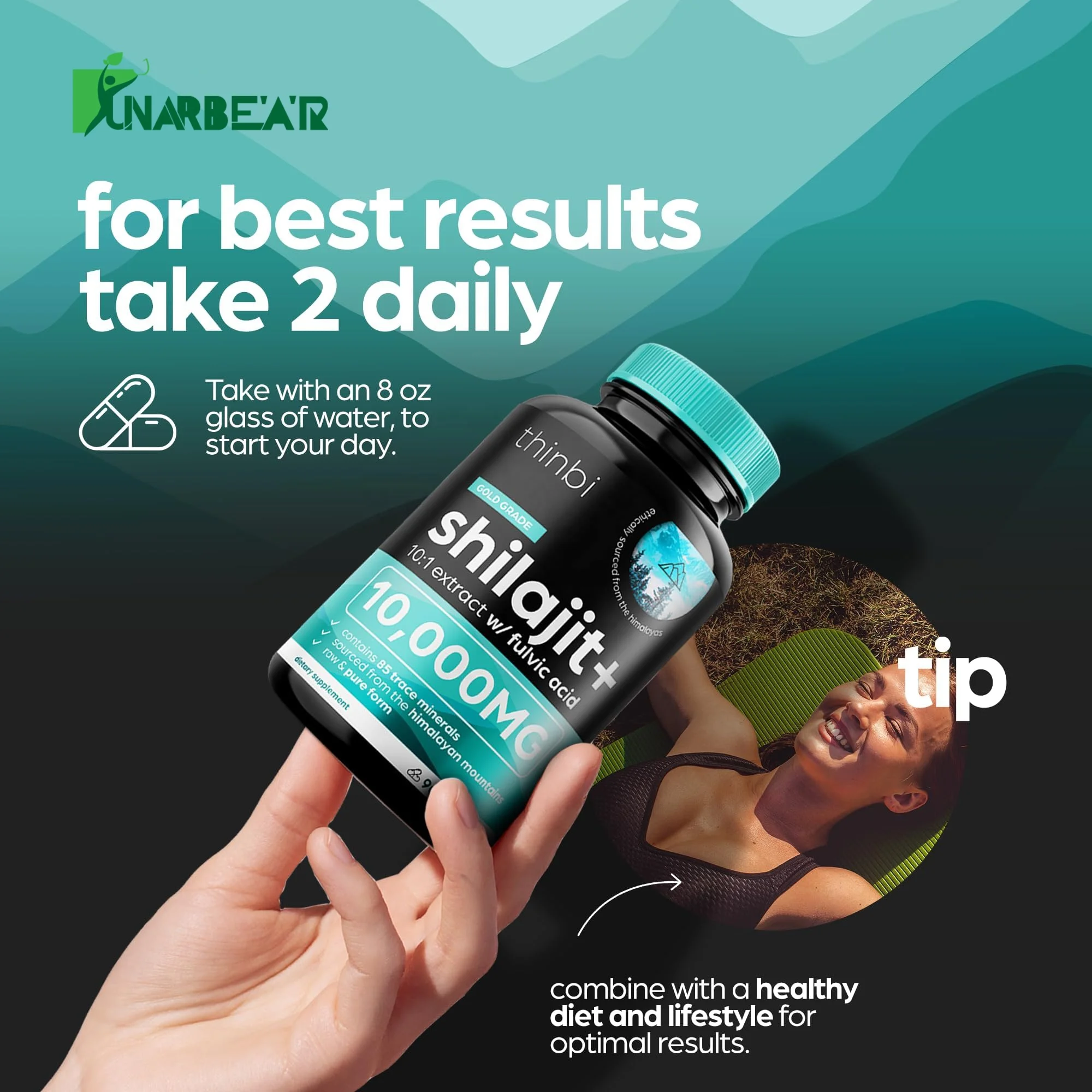 Private Custom Label Himalayan Shilajit Capusles Potency Organic Capsules with Fulvic Acid Trace Minerals Enhanced Energy Immune