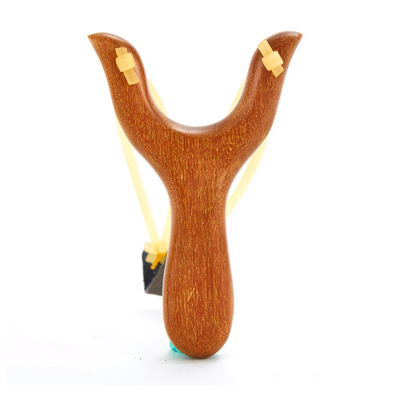 2022 best outdoor shot precise powerful durable rubber band wooden slingshot