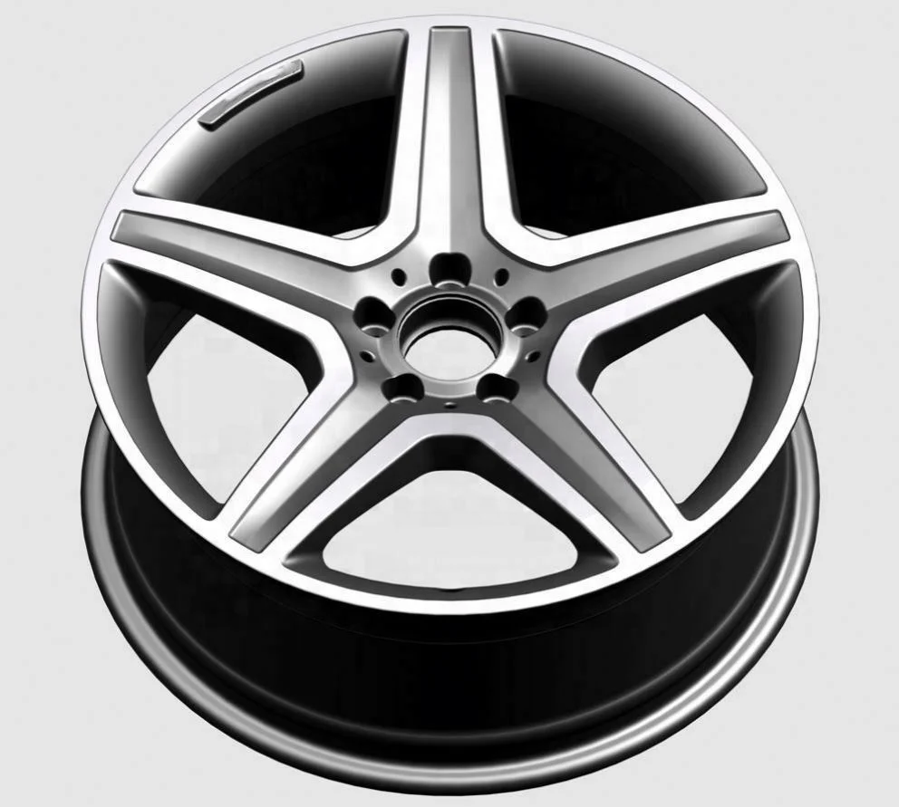 Flrocky For JDM Style Five Spoke 19 Inch 5X112 Pcd ET43.5Mm 5 Holes Alloy Wheels For Benz GLA-Class AMG For Infiniti QX30