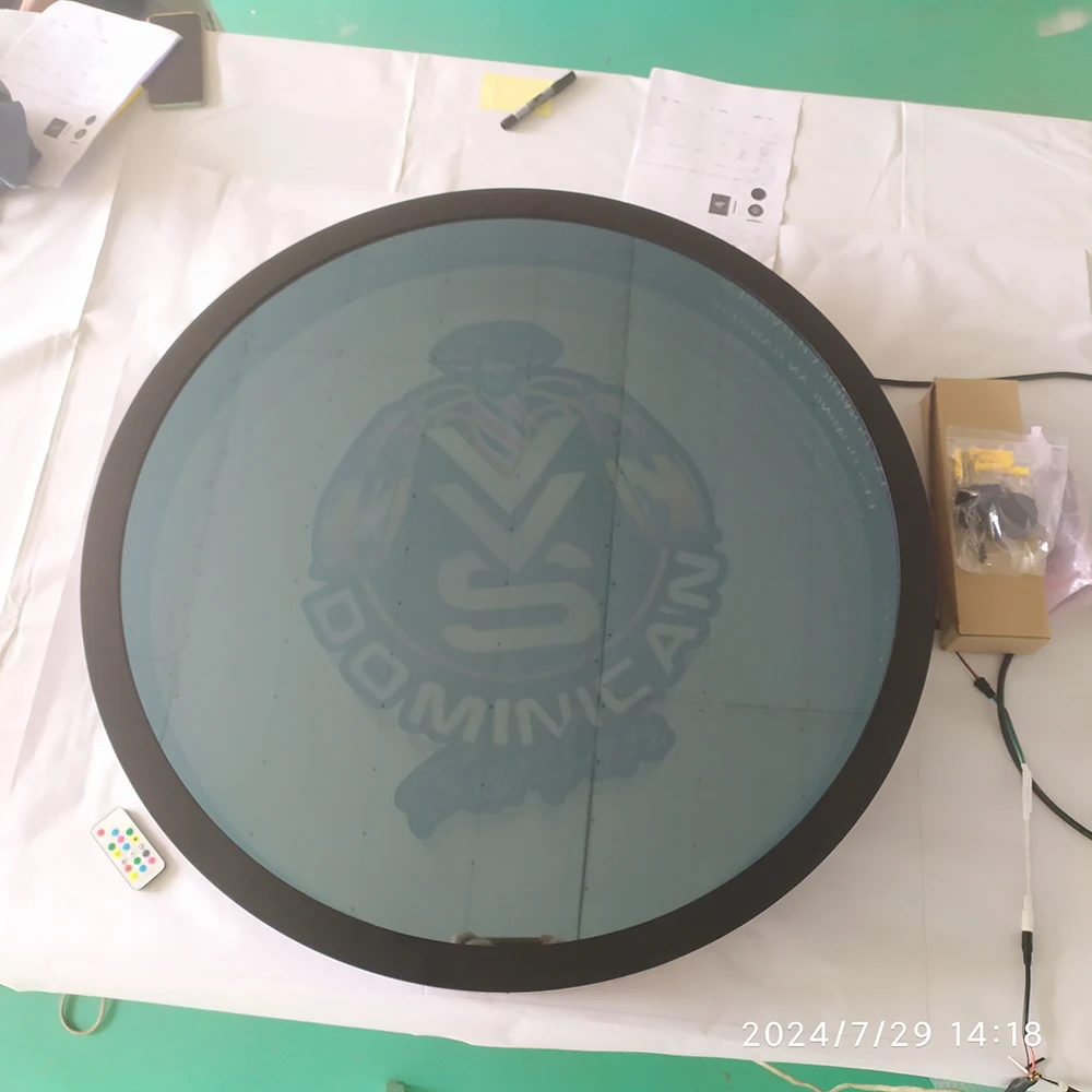 JAGUARSIGN Direct Factory Custom Infinity LED Light Box Stainless Steel and Acrylic Two-Way Mirror Cabinet for Office Use