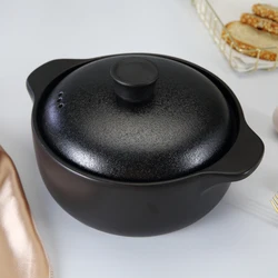 WEIYE 11 5 дюймов газовая плита безопасный суп кастрюля жаростойкая кухонная посуда керамический горшок для приготовления