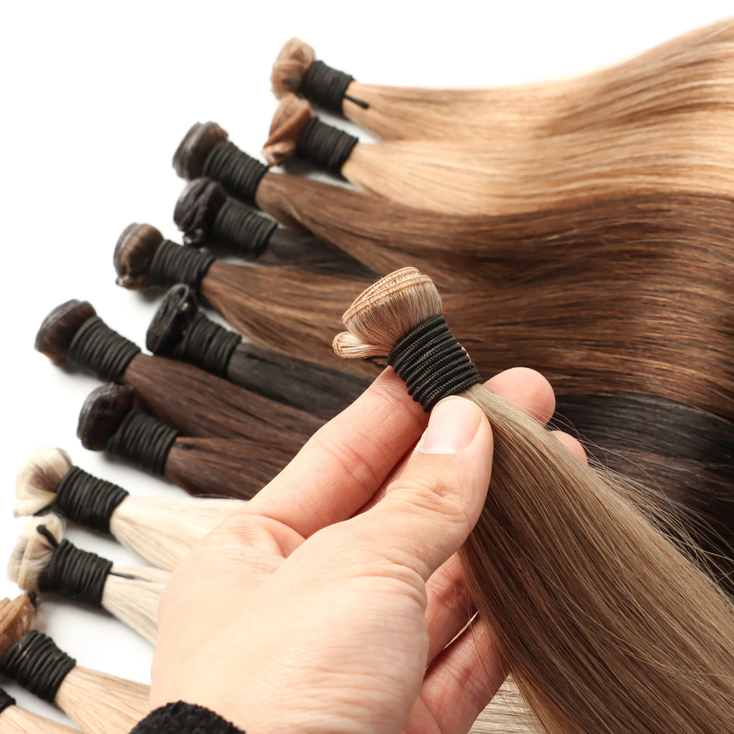 Новые гениальные утки HonorHair могут быть вырезаны невидимые тонкие накладные волосы вьющиеся 100 натуральные человеческие