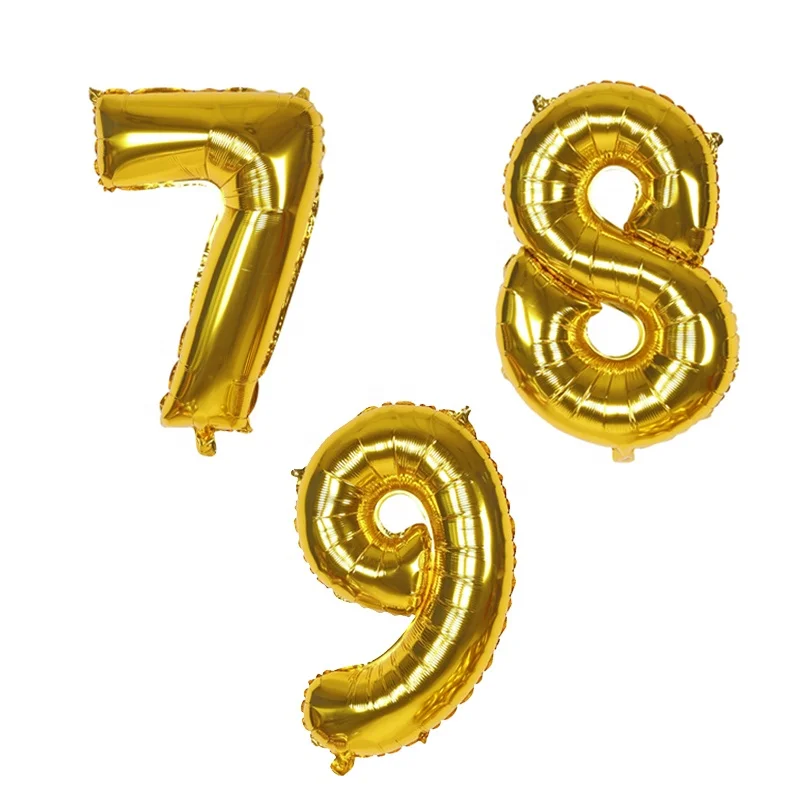 EASTTERN 2022 wholesale New product foil balloons numbers wholesale letter foil balloons for Christmas and party decoration