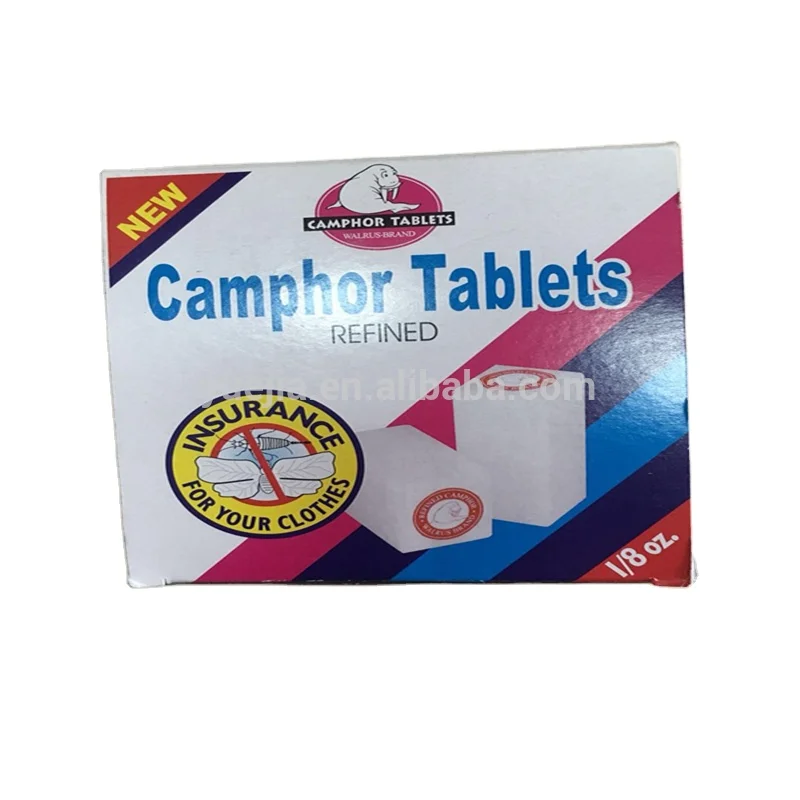 
China Manufacturer Walrus Brand 1/4OZ 96% Pure camphor natural tablets 