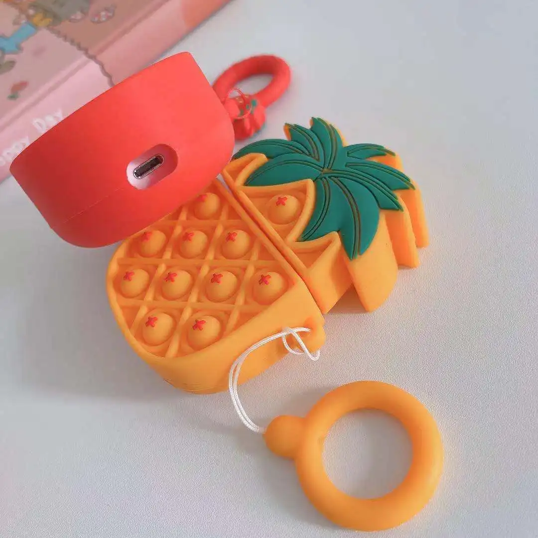 New Arrivals 3D Cute Fidget Toys Protective Cover For Airpods Pro Case Silicone Case For Airpod 3 Case