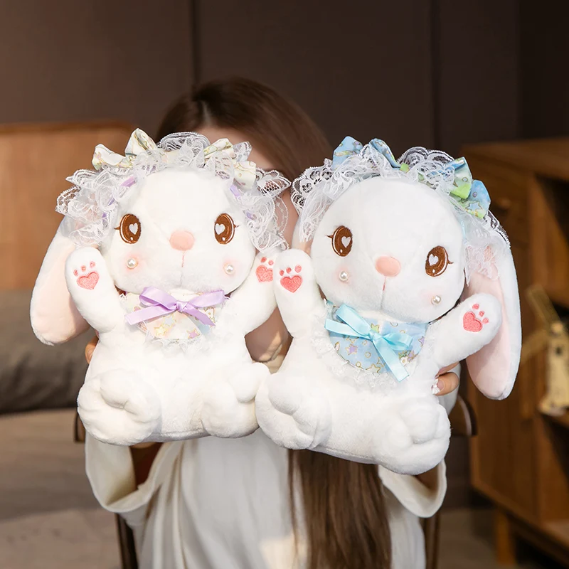 Amazon Hot Sale lolita Soft Plush Toys Colorful Small bunny Stuffed&Plush Animal easter bunny Toys