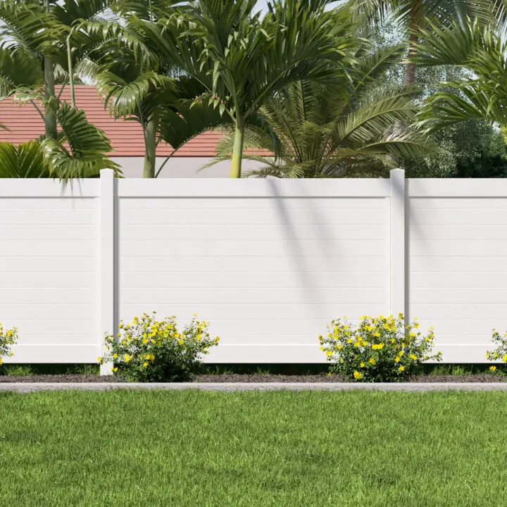YL Solid Privacy Vinyl Fencing Aluminum Garden Fence Outdoor Picket
