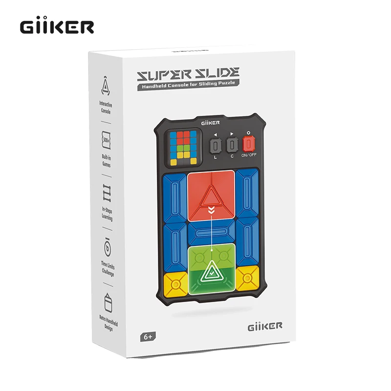GiiKER супер слайд игры для мозга 500 + выровненные испытания головоломки интерактивные игрушки-фиджеты портативная игровая