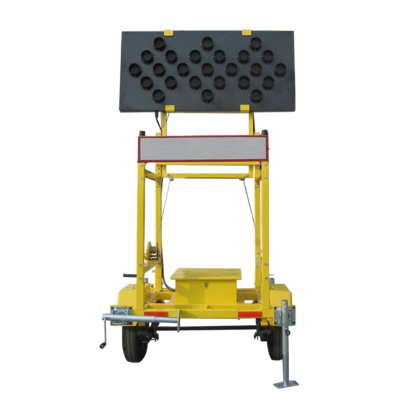 Topsafe Arrow Shape LED Flashing Solar Emergency Warning Light LED Traffic Board Trailer