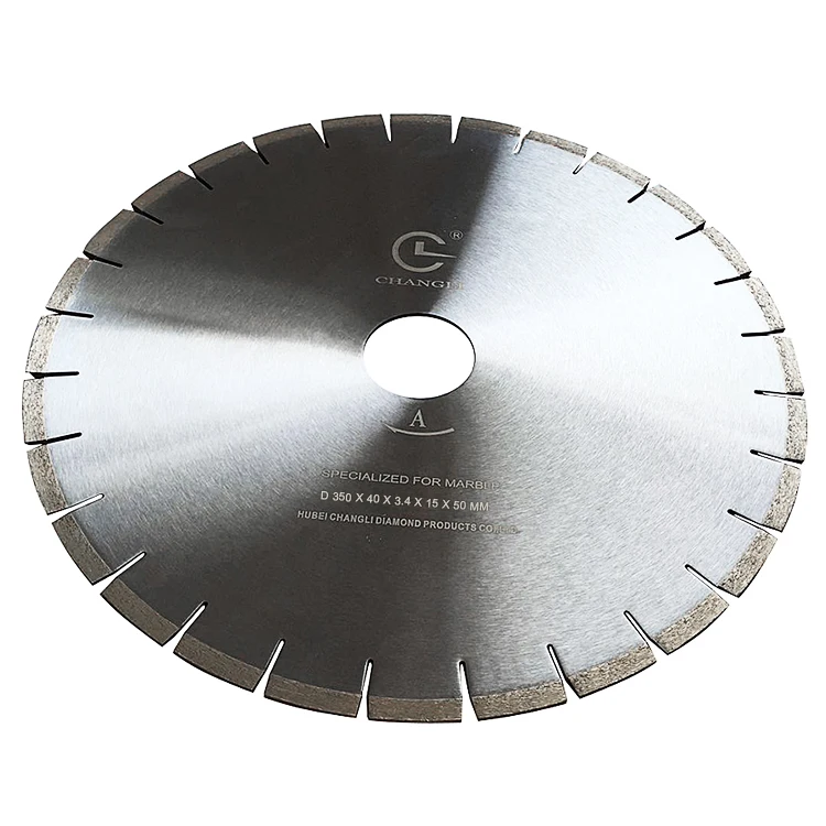 Segment not continuous rim diameter 350mm14' diamond silent saw blade for granite stone brick limestone