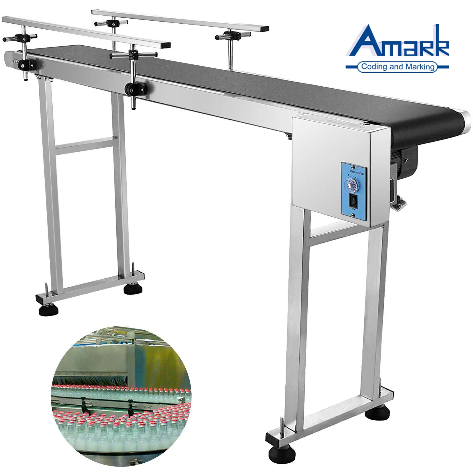 Conveyor For Inkjet Printer Conveyor Belt Industries Easy Operation Belt Conveyor