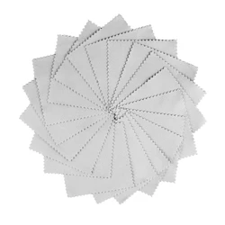 Шелкотрафаретная печать, серебряная полировочная ткань, ткань для очистки ювелирных изделий, двойная с логотипом