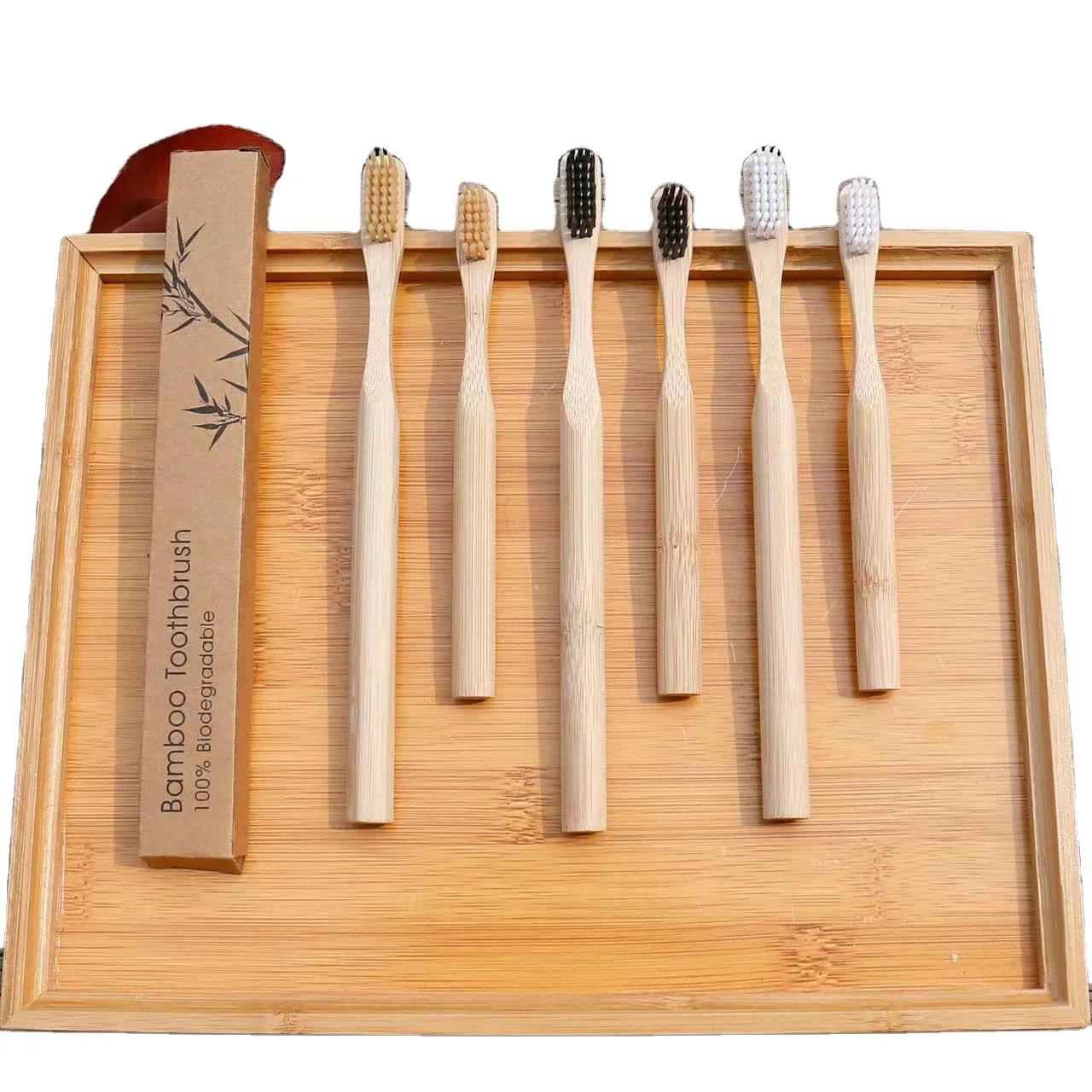 DIY BPA Free Soft Bristle Toothbrush Travel Toothbrushes Bamboo Toothbrushes for Assorted Colors Adults and Children