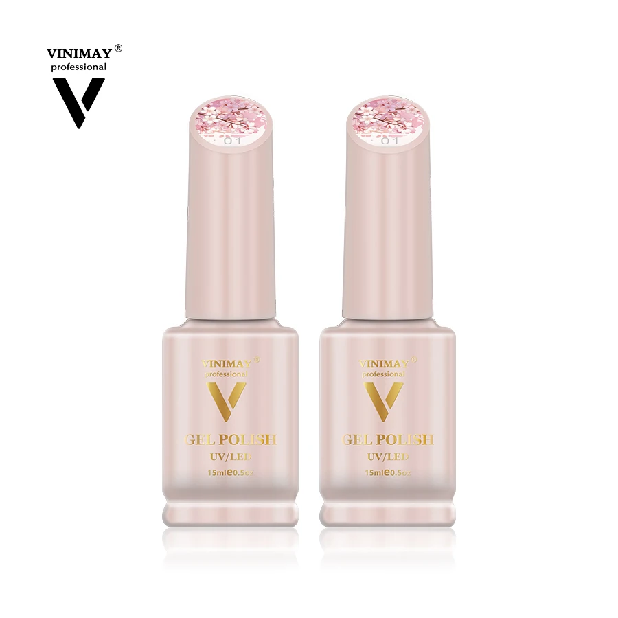 Long Lasting Vinimay Organic Gel Nail Polish Beauty Uv Gel Soak Off Nude Fashion Nail Polish UV Gel Wholesale