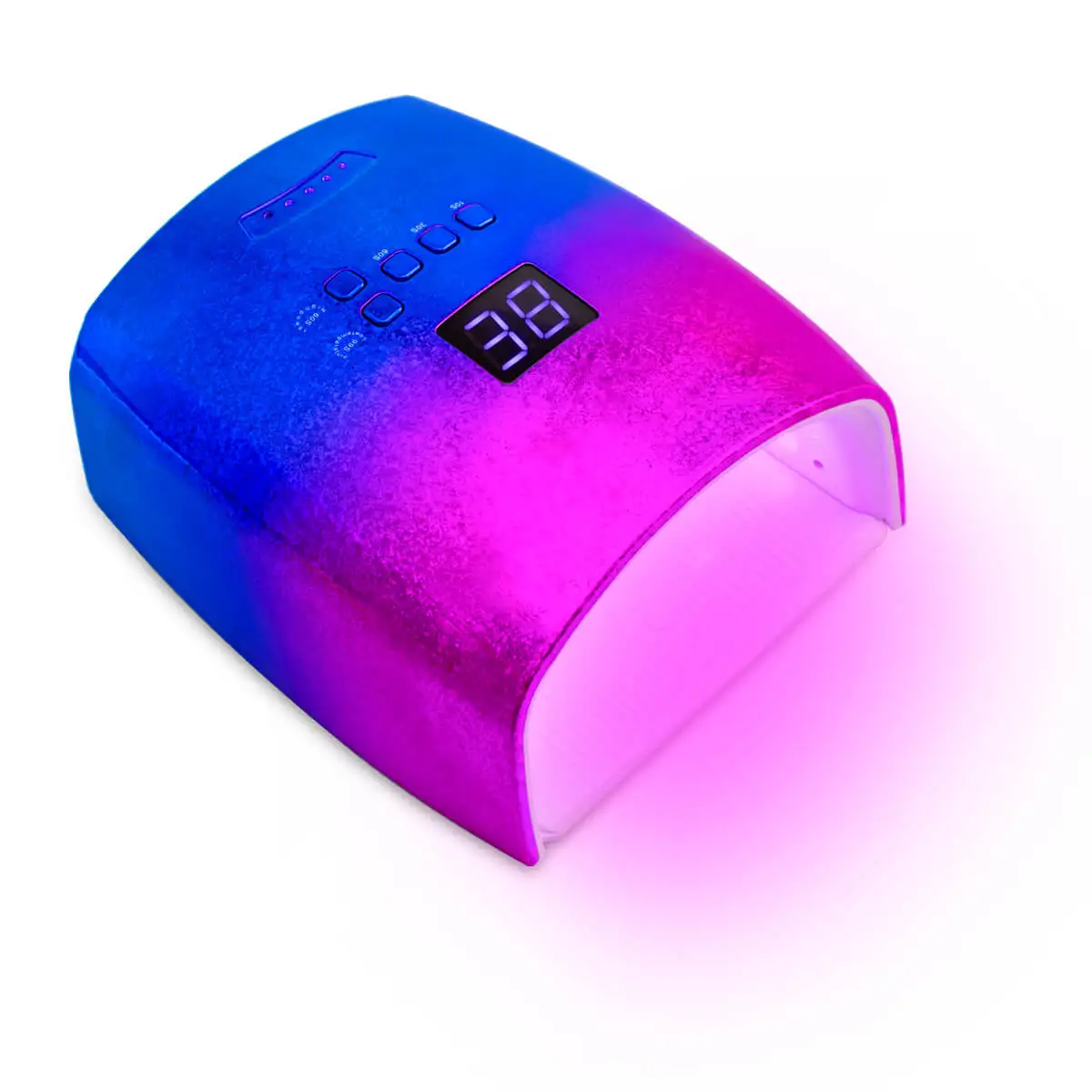 Newest Professional Magic Ice Flowers Colorful Cordless And Rechargeable 48W RED Light UV LED Nail Lamp Gel Nail Polish Dryer