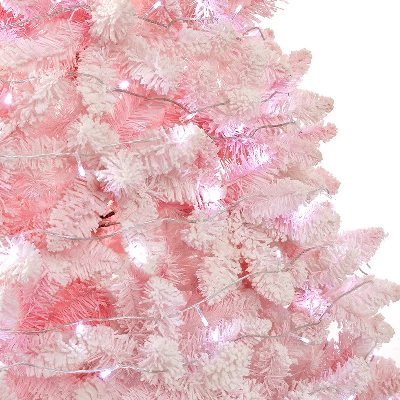 New Luxury Encryption Christmas Tree Large PE Simulation Tree Pink blue macaroon snow tree luminous Christmas
