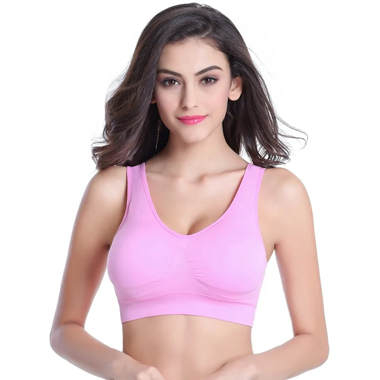 
Wholesale Cheap Price Plus Size Padded Women Yoga Seamless Sports Bra 