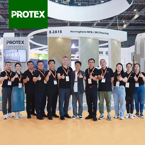 Protex China Factory vinyl plank click 4.0mm spc rigid core lock vinyl  flooring 5mm with eva