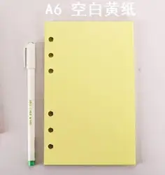 Color 6 holes A5 Planner Refills Inserts Filler Paper Pages Journal Dairy Daily Weekly Monthly Todo 2021011301