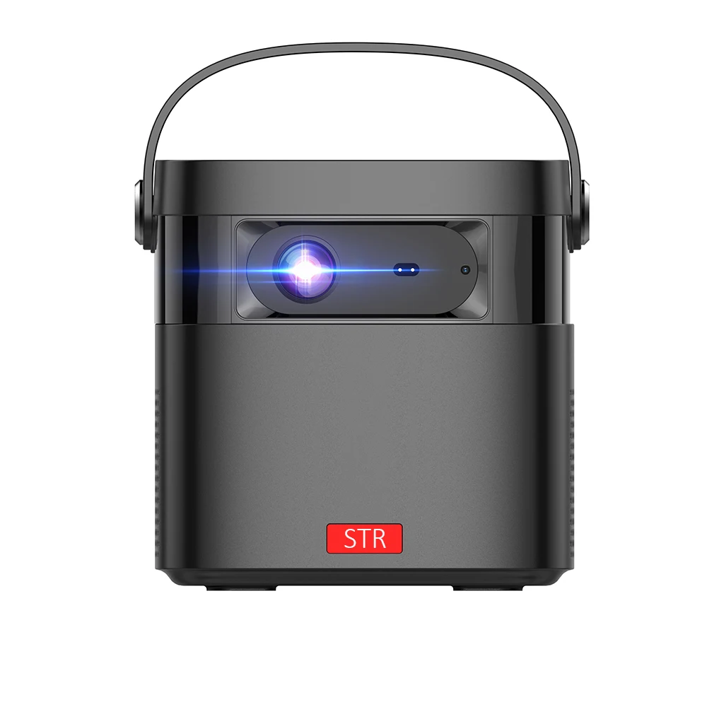 Portable  Google TV Projector 300 ANSI Lumens 2.4+5G Dual-band Wi-Fi 6 BT 5.0 DLP 3D Hologram Projector 4K