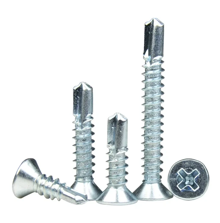 Factory Supplier Custom 304 316 hot dip galvanized self drilling concrete screw for flat head wood countersunk screws