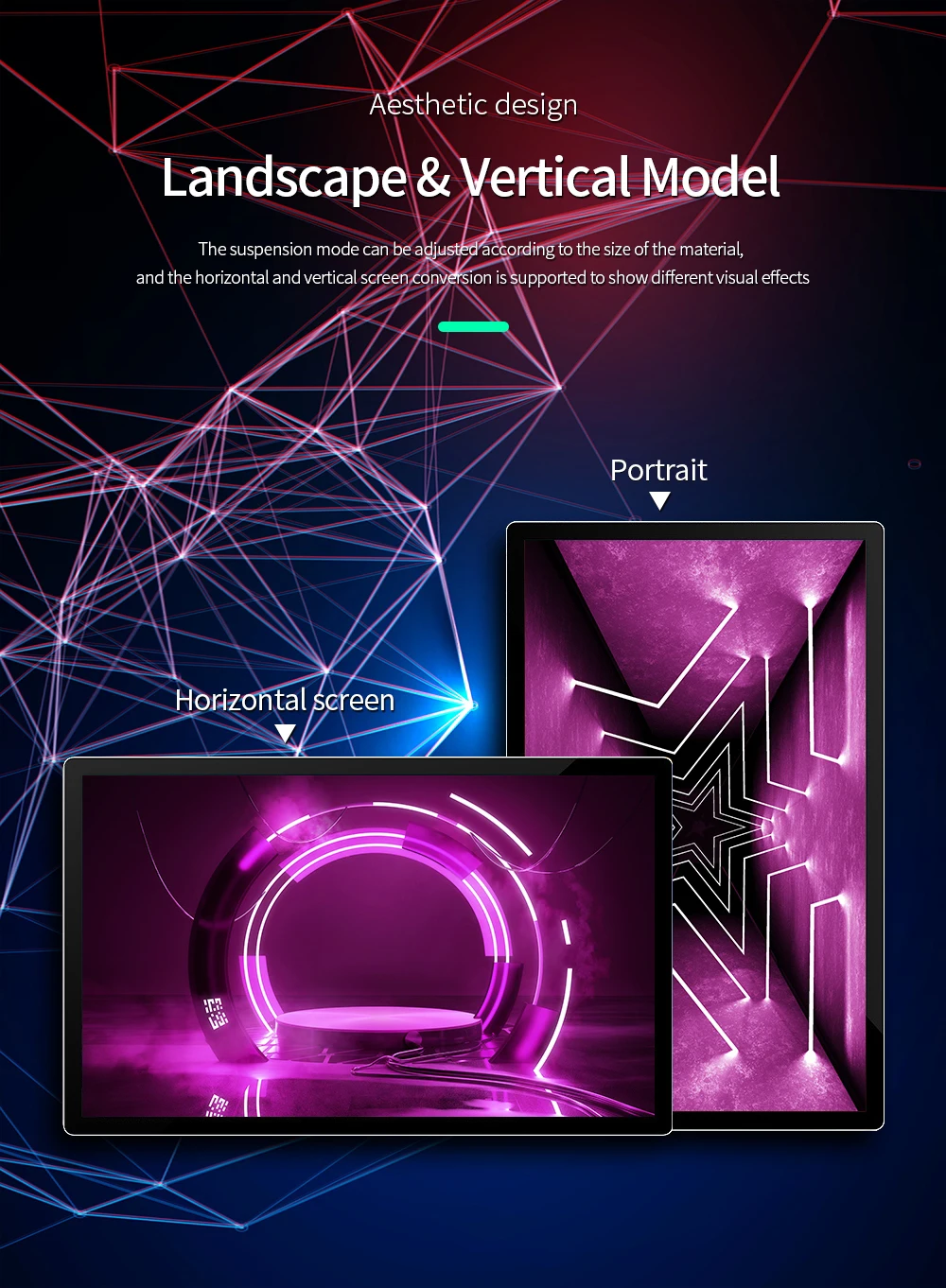 Рекламный стеклянный экран настенный видеодомофон небольшой цифровой рекламный