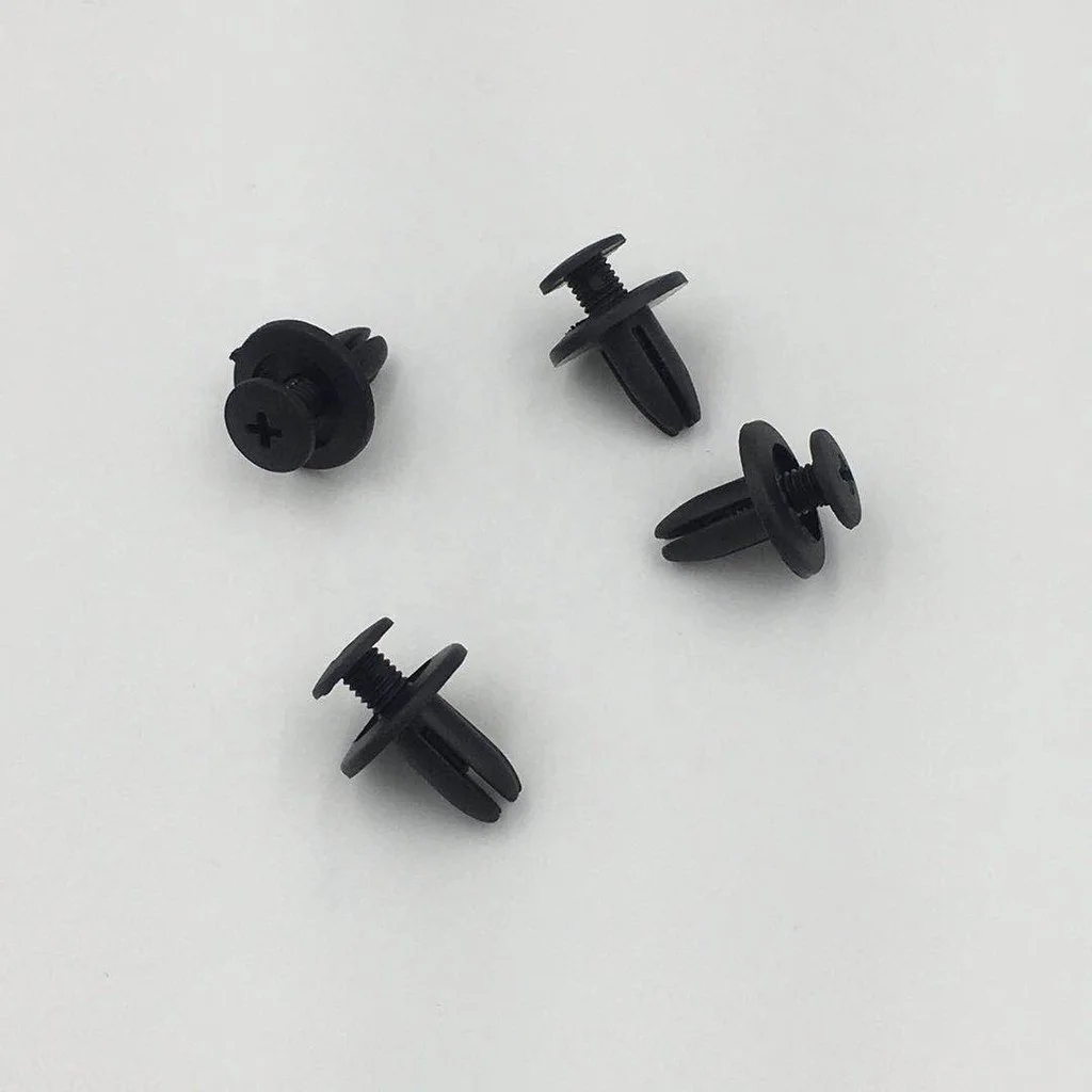 100PCS/bag  6mm  clips plastic fasteners for Chery BYD KIa HYUNDAI e46 m3 Engine Cover Clips
