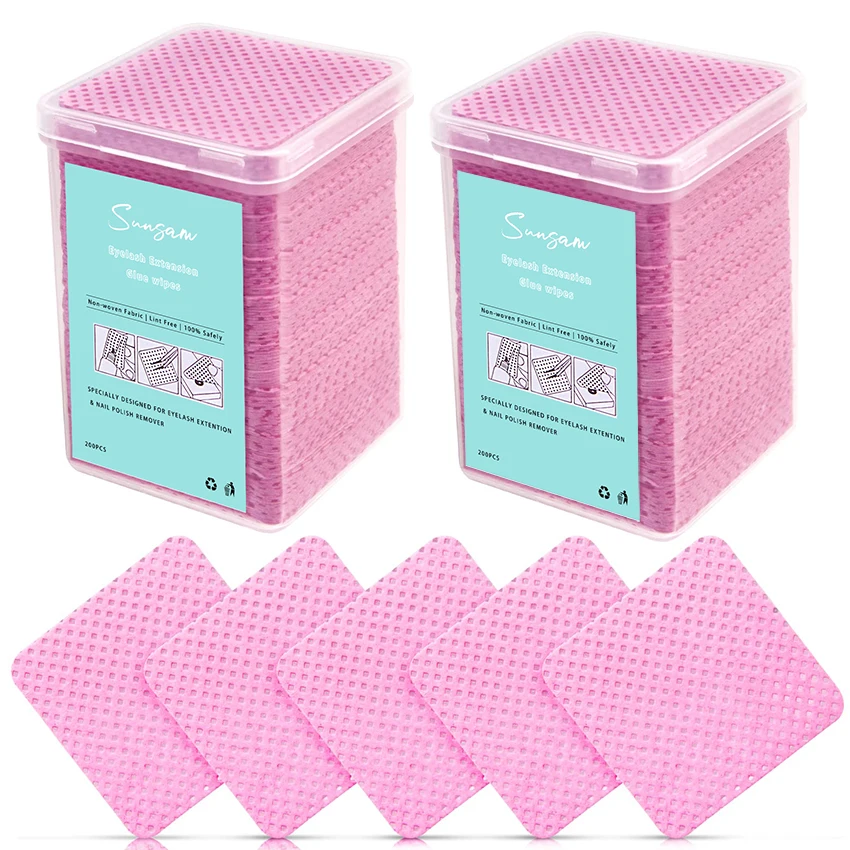 SunSam Nail Polish magic remover Cotton Wipes UV gel polish remover Cleaner Paper Pad Nail Art Cleaning Tools Tips