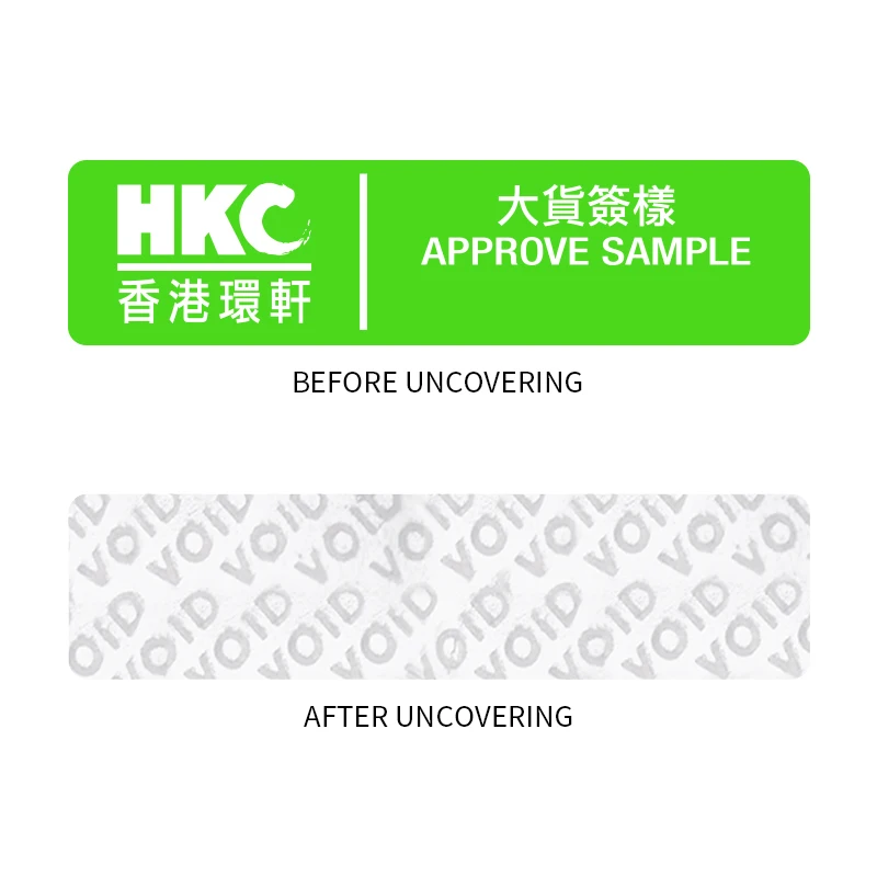 Custom logo Void Security Sticker Colour Waterproof Tamper Proof Sticker Label warranty void if seal broken stickers