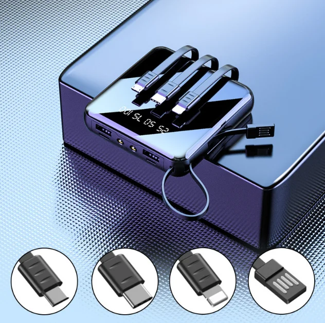 Custom logo fast charger wireless high capacity 10000mah cute  mini consumer electronics power bank